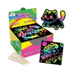 Zmlm 165 Pcs Rainbow Scratch Paper Art Notes - Crafts