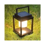 Letry Outdoor Table Lamp, Brightness Led Nightstand Lantern, Portable Rechargeable