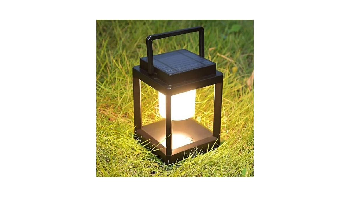 Letry Outdoor Table Lamp, Brightness Led Nightstand Lantern, Portable Rechargeable