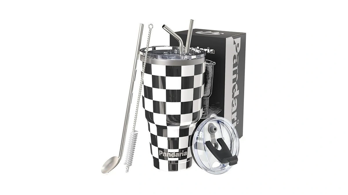 Pandaria 30 Oz Tumbler With Lid And Straw | Double