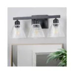 Dalouguan 3-light Bathroom Vanity Light, Black Modern Bathroom Lighting Fixtures