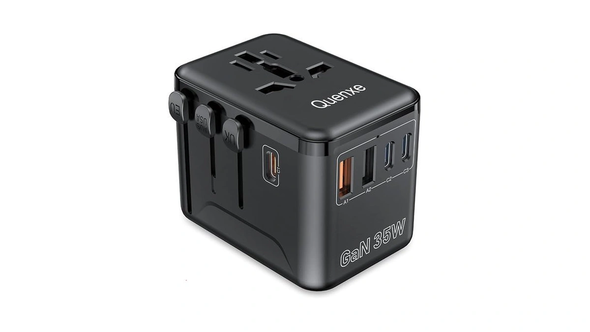 Universal Travel Adapter, International Power Adapter With 35w Pd &