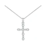 Aohik 14k Gold Plated Cross Pendant Necklaces For Women Trendy,