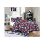 Chezmoi Collection 4-piece Kids Sports Balls Bedding Comforter Set Full/queen