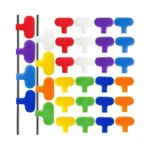 32 Pcs Multi Color Durable Cable Lables With Writable Surface,waterproof