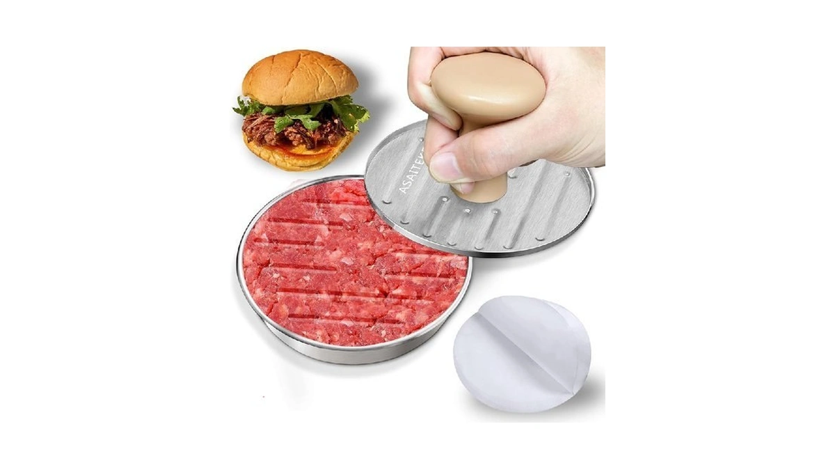 Dsthisar Burger Press, 5”stainless Steel Hamburger Press Patty Maker, Non-stick