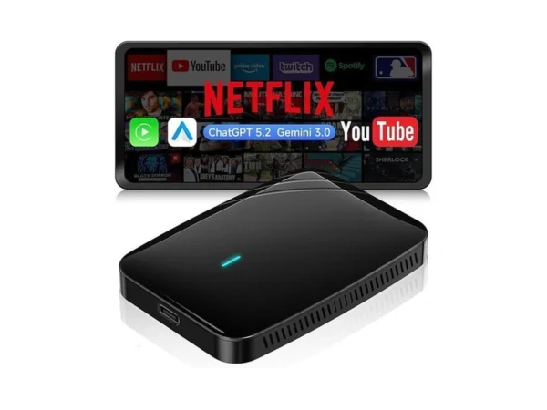 Atotoselect Wireless Carplay Adapter, Magic Ai Box With Dual-wifi Stability,