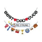 Joy Bang Fathers Day Decorations - Best Dad Ever Banner
