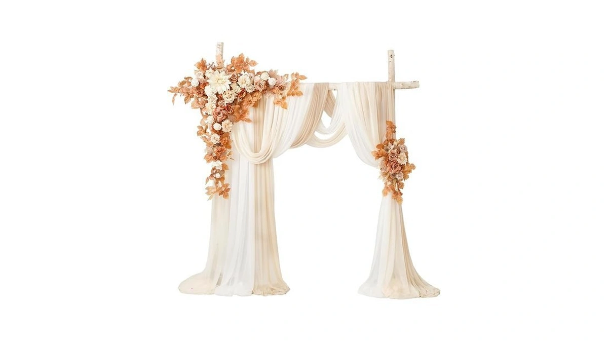 Tinge Time Wedding Arch Flowers Kit - Deluxe 5pcs Artificial