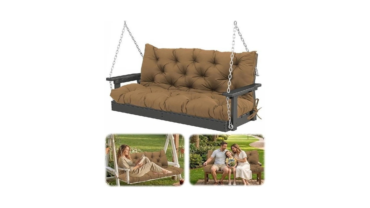 60x40 In Replacement Swing Cushions For Outdoor Furniture,2-3 Seater Waterproof