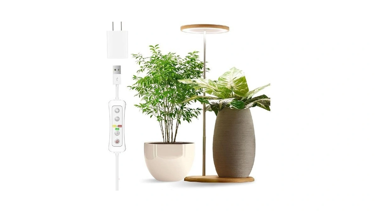 Plant Grow Light For Indoor Plant,yadoker Bamboo Mini Led Grow