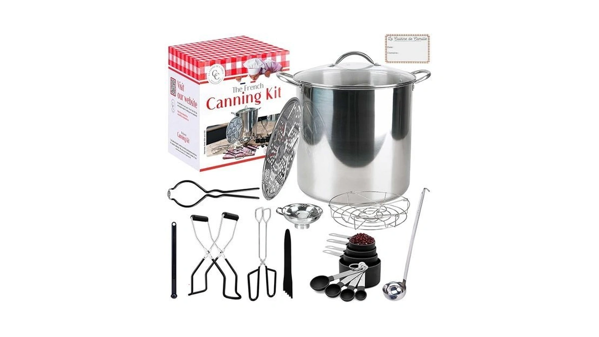Canning Pot With Rack And Lid - Water Bath Canner
