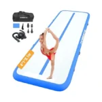Inflatable Air Gymnastics Mat, 10ft/13ft/16ft/20ft Training 4/8 Inches Thickness Tumbling