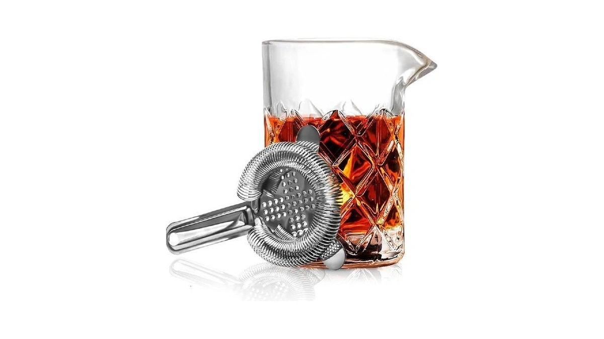 Cocktail Mixing Glass,2 Pcs Bartender Kit,professional Mixing Glass Set,thick Bottom