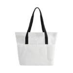 1 Pack Large Canvas Tote Bag With Pockets, Mafye 12oz