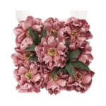 Tinge Time Artificial Flowers 9pcs Silk Peony Fake Flower For
