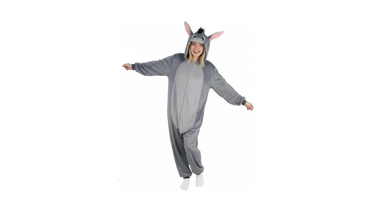 Roc Party Donkey Onesie Costume For Adults - Farm Animal