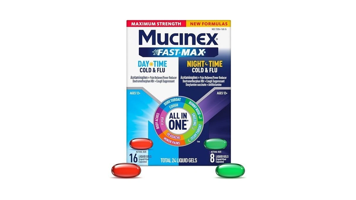 Mucinex Fast-max Maximum Strength Day & Night Cold And Flu