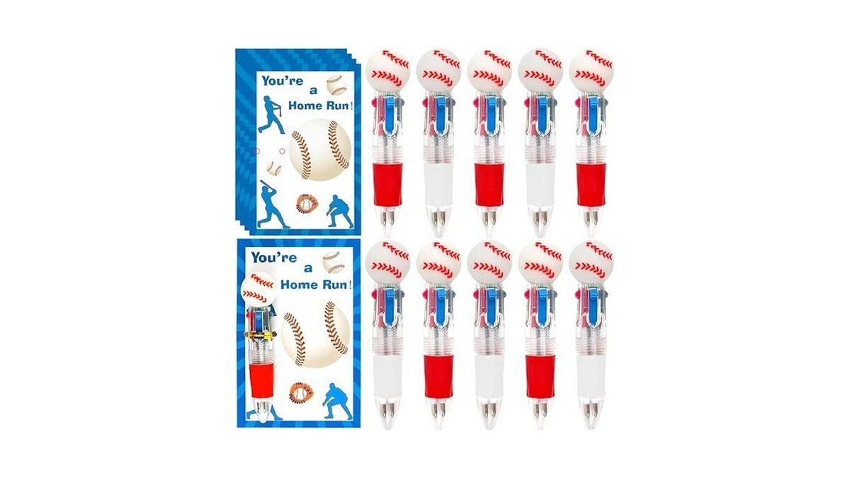 Mepmela Baseball Party Favor 24pack Multicolor Pen In One Fun