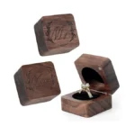 Werpeka Wooden Ring Box For Wedding Ceremony Ring Bearer, Engagement