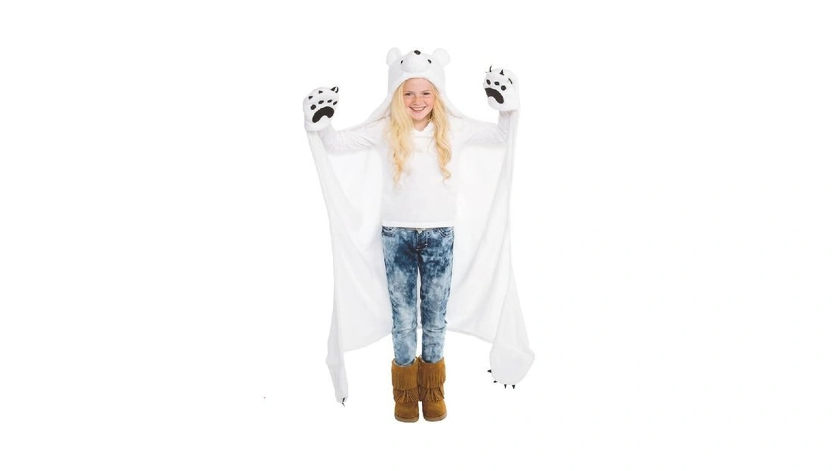 Fin Fun Wearable Hooded Blanket For Kids - Animal Hooded
