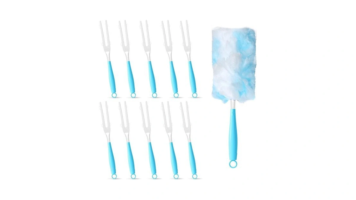 10pcs Duster Refills Folding Handles Set Compatible With Swiffer Dusters,disposable