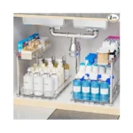 Yieach 2 Pack 14.5″ Deep Pull Out Under Sink Organizer,10.8″