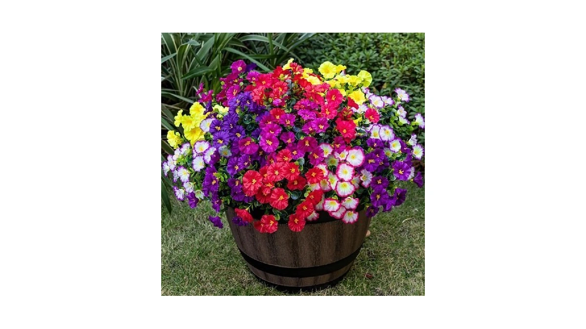 Nigirior Artificial Faux Flowers For Outdoor 16 Bundles Boxwood Fake