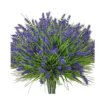 Maxkes Artificial Plants Outdoor, 24pcs Lavender Artificial Flowers, Uv Resistant