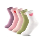 Jspupifip Women‘s Cute Ankle Crew Socks, 5/6 Pairs Cotton Blend