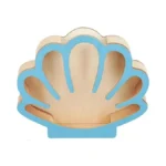 Moresis Sea Shell Holder, Wooden Seashell Display Box, Small Shadow