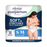 Always Discreet Postpartum And Adult Incontinence Underwear For Women, Small/medium,