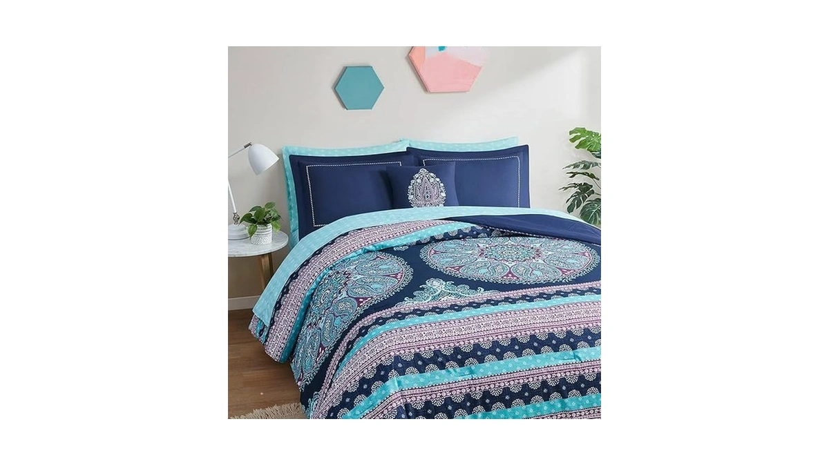 Degrees Of Comfort Full Size Comforter Sets With Sheets, Blue