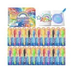 Giftinbox Invisible Ink Pen With Uv Light For Kids, 24pcs
