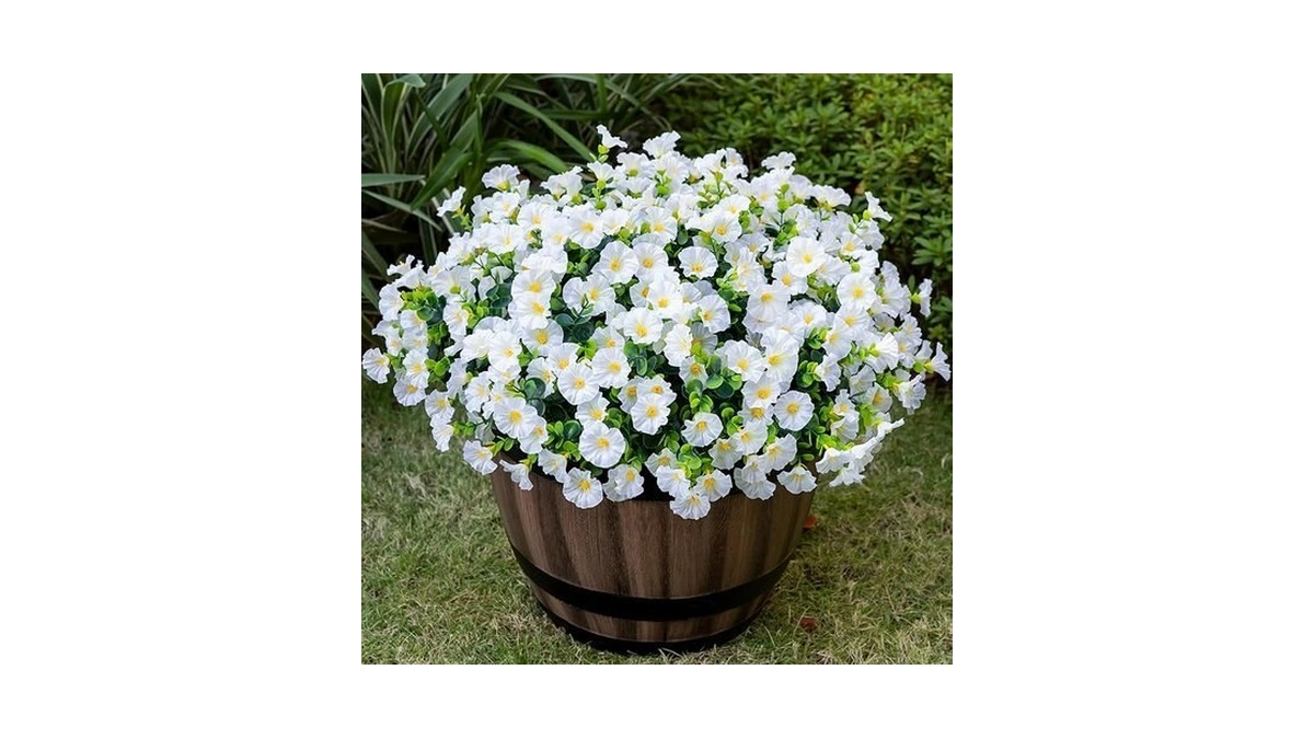 Nigirior Artificial Faux Flowers For Outdoor 16 Bundles Boxwood Fake