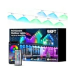 Dierlight 98ft Permanent Outdoor String Lights, Rgb Multicolor Led Eaves