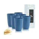 Pyrmont Wheat Straw Cups 16 Oz Alternative Plastic Cups Set