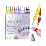 Muzamox Nail Art Pens For Painting Nails 0.5mm Fine Tip