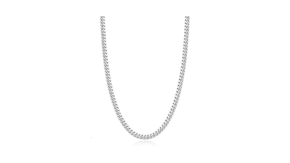 Eterjew 925 Sterling Silver Chain Necklace For Men, 4mm Men's