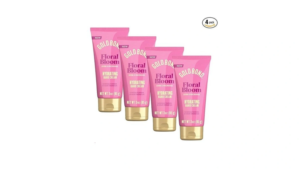 Gold Bond Floral Bloom Hydrating Hand Cream Set, Lightweight Everyday