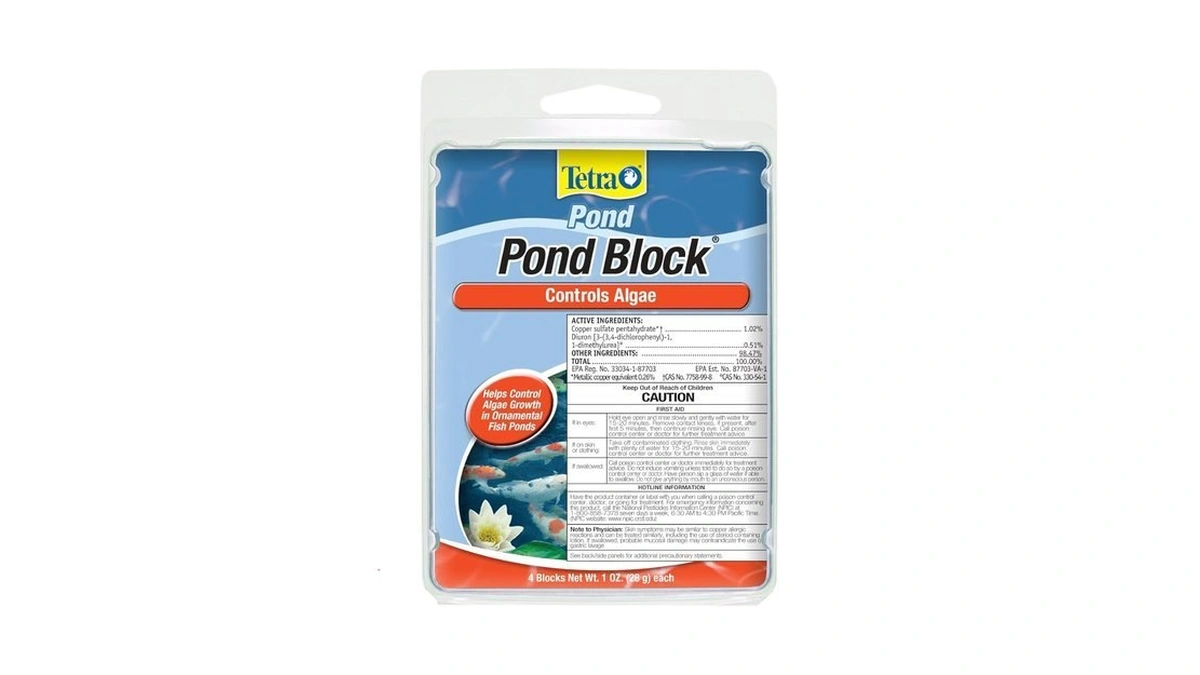Tetra Pond Block 4 Count, Controls Algae Growth In Ornamental