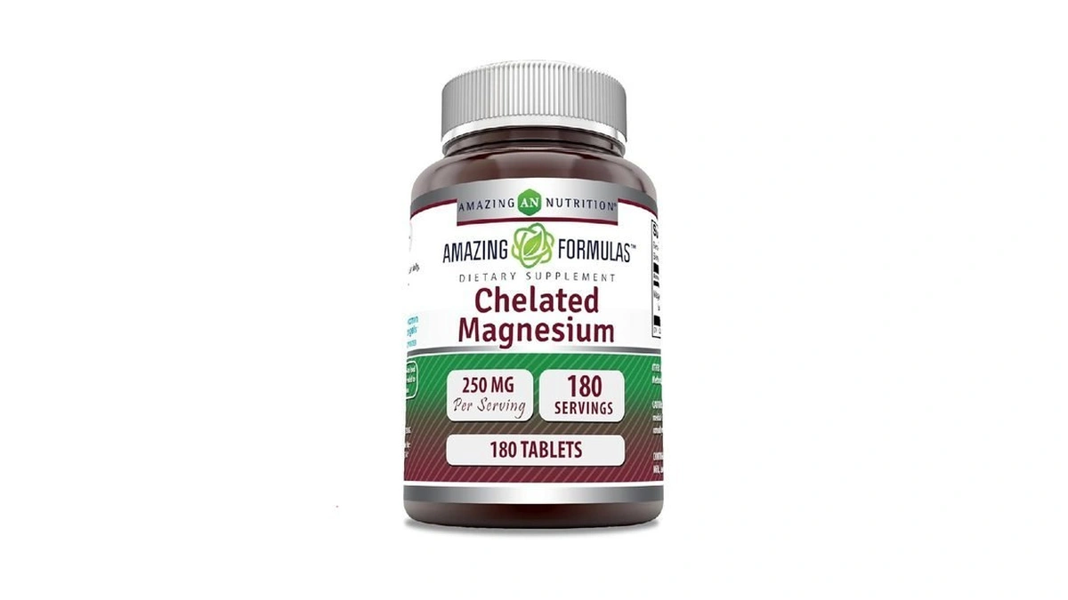 Amazing Formulas Chelated Magnesium Supplement | 250 Mg | Tablets