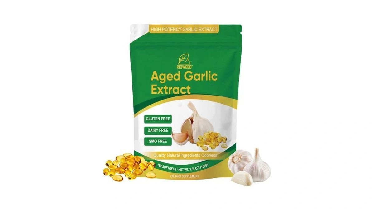 Riowego Aged Garlic Extract Softgels,odorless Allium Sativum Antioxidant Supplement For