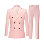 Ghnxcy Nine Colors Men Suits 2 Piece Double Breasted Tuxedo