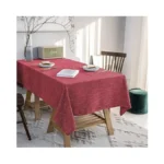 Jsfly Waterproof Cotton Linen Tablecloths Square Dining Table Cloth, Wipe