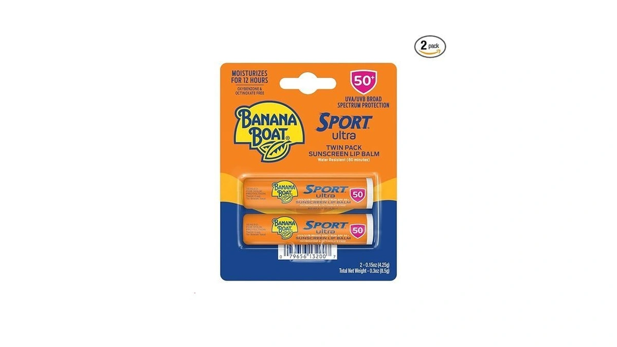 Banana Boat Sport Ultra Spf 50 Lip Sunscreen Twin Pack
