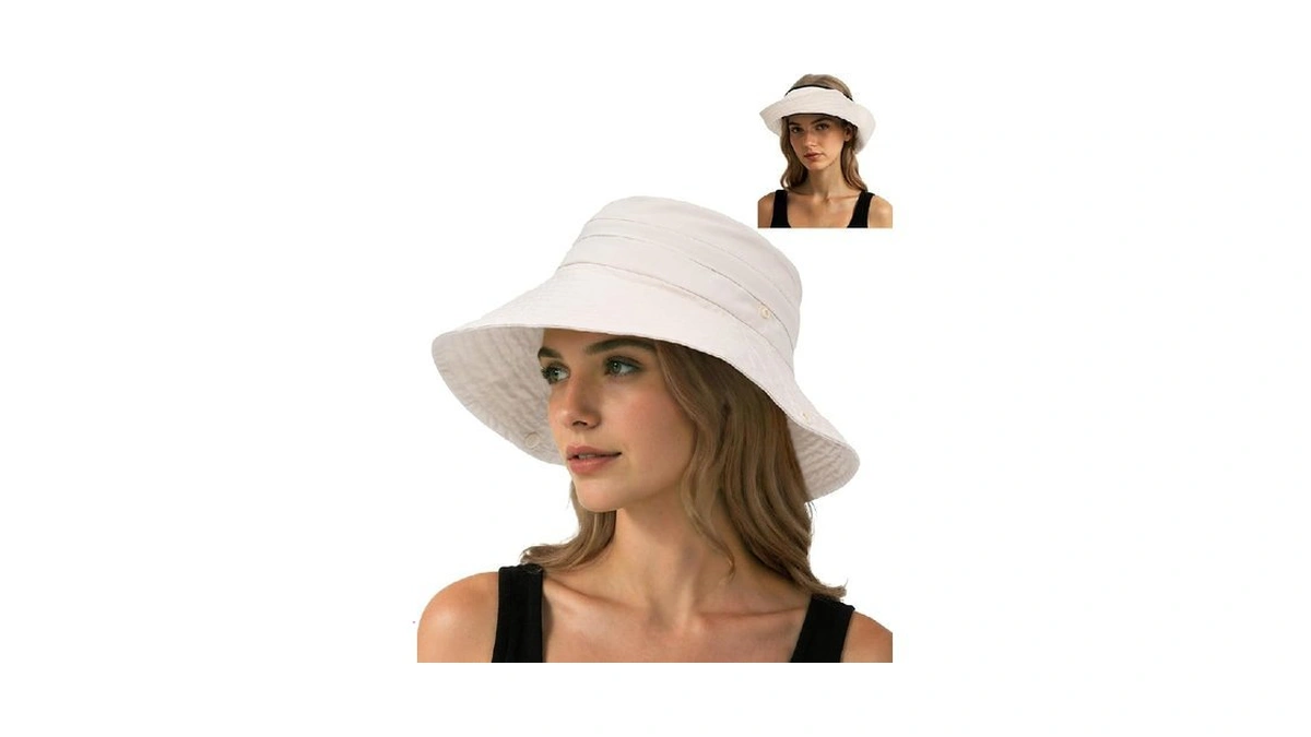 Senker Fashion Sun Hats For Women Men, Waterproof Packable 2
