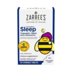Zarbee's Kids Melatonin Chewable Tablet, 1mg Melatonin, Drug-free & Effective