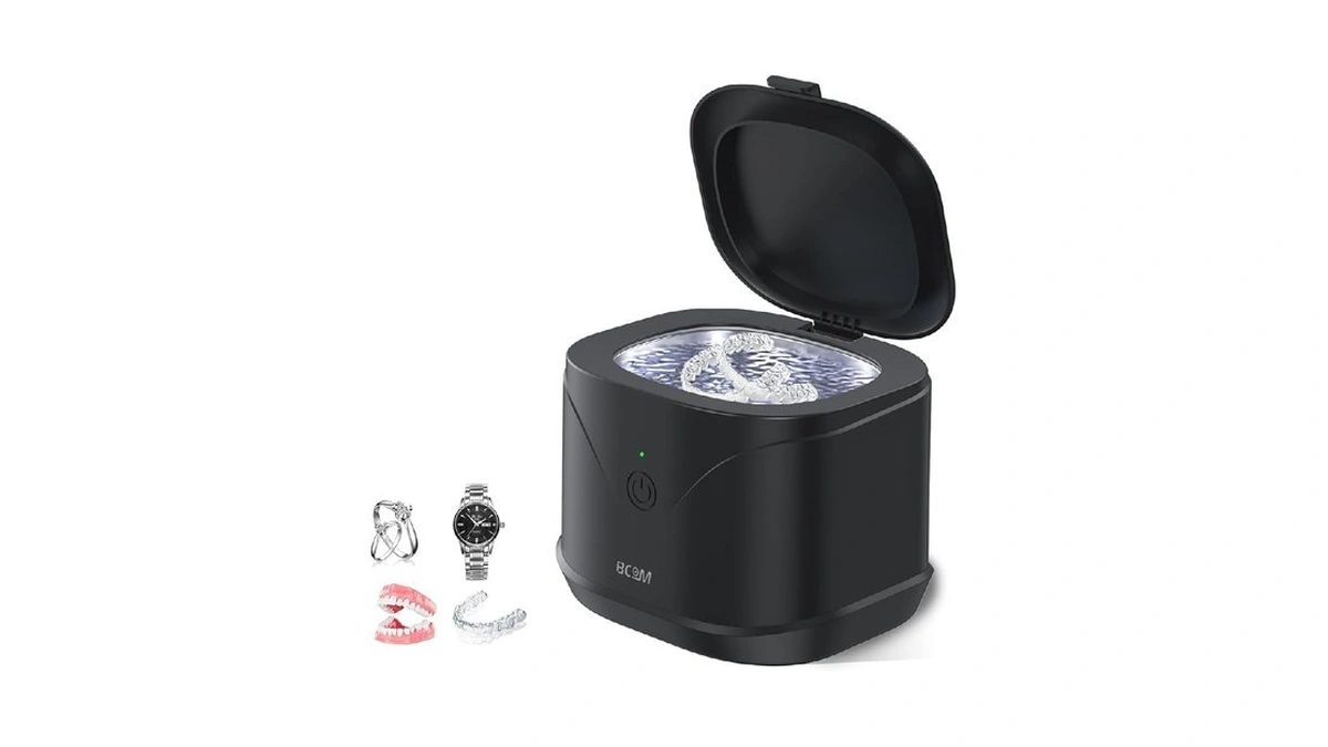 Jewelry Cleaner, 46khz Professional Portable Ultrasonic Retainer Jewelry Cleaner For