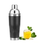 Insulated Cocktail Shaker Black -20oz Double Wall Vacuum Stainless Steel